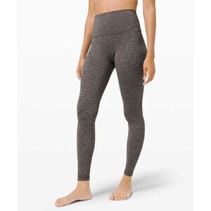 Lululemon Align Pant 28" Size 2 Heathered Black Nulu Fabric Lightweight Leggings